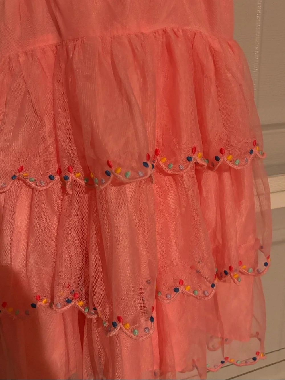 Old Navy Coral Tiered Tulle Dress for Kids